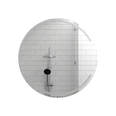 TUHOME - Espejo Baño Redonda 60x60 cm Gris Dallas