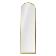 RONDA - Espejo Pedestal Decorativo Forma Arco 40x150 cm Dorado