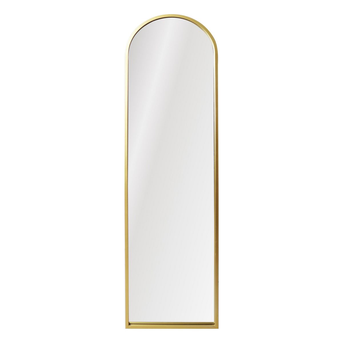 RONDA - Espejo Pedestal Decorativo Forma Arco 40x150 cm Dorado
