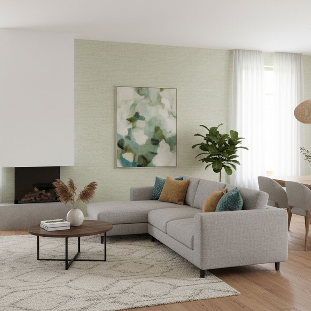 ONEDECO - Papel Mural Oxford Blanco 14 m2