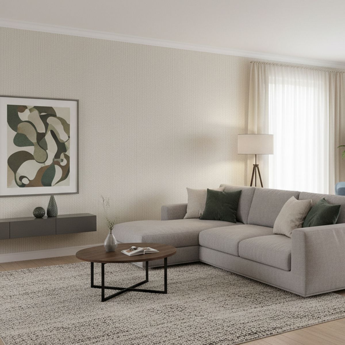 ONEDECO - Papel Mural Rattan Blanco 14 m2