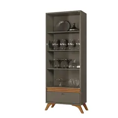 DI PORETTI - Vitrina Sevilha 1 puerta 1 cajón platinum
