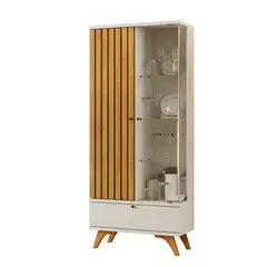 DI PORETTI - Vitrina Versatilis 2 puertas Rip natural