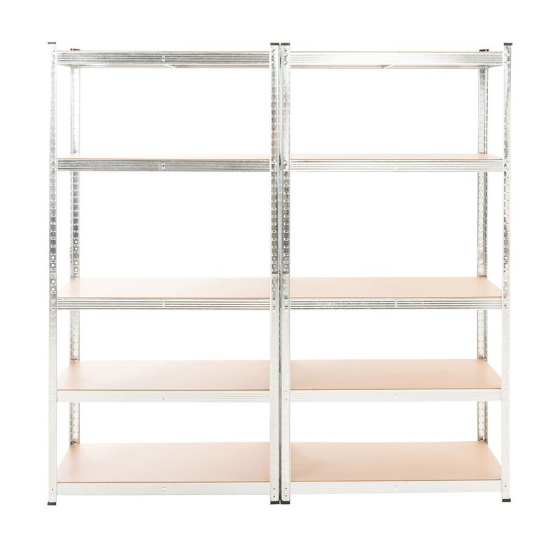 FIXSER - Pack 2 estanterías 5 niveles 180x90x40 cm  175kg / nivel