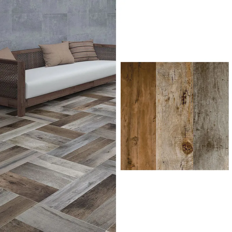 CORDILLERA - Cerámica 61x61 cm Ekowood Café 2.58 m2