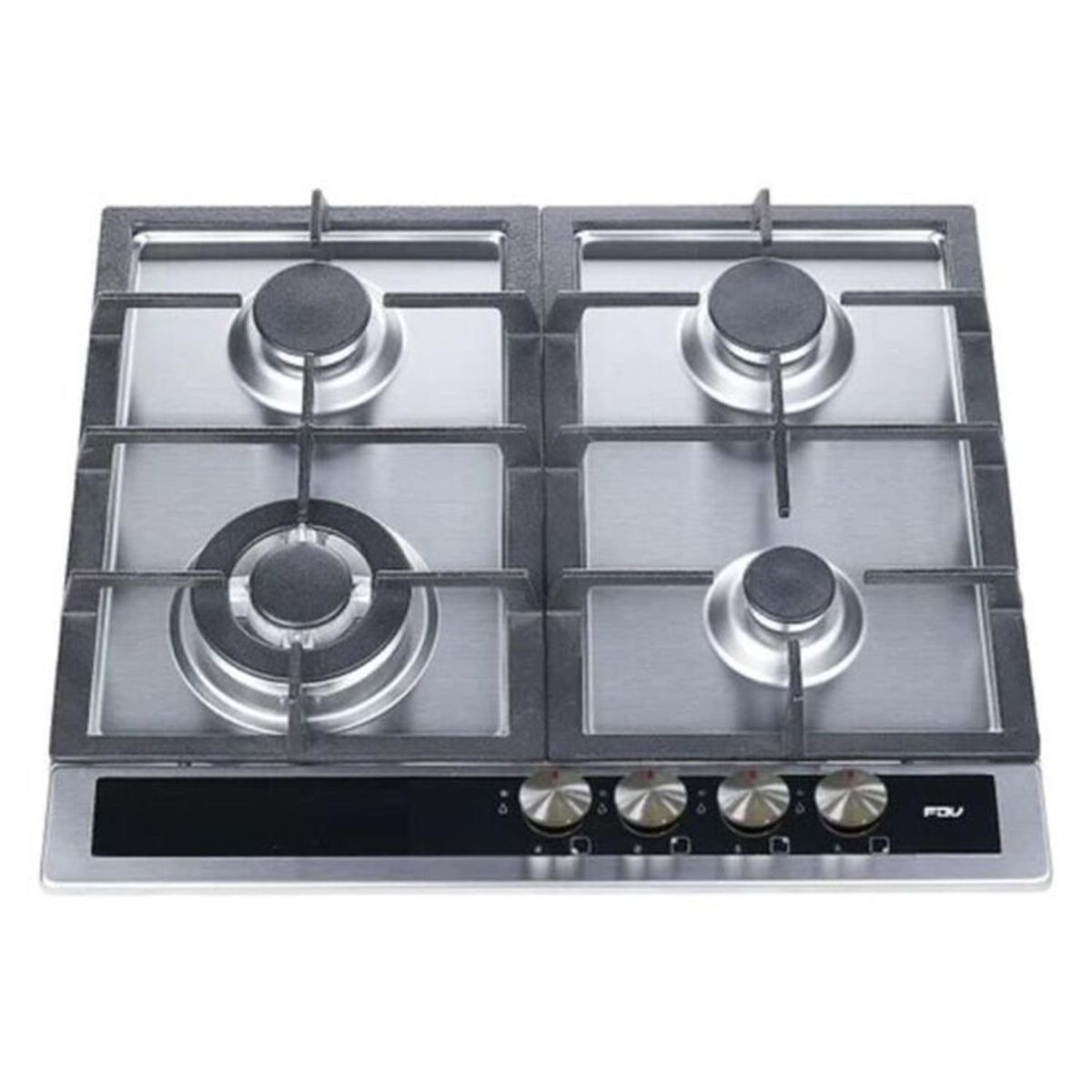 FDV - Encimera Gas Licuado 4 Platos Gris y Negro 14266