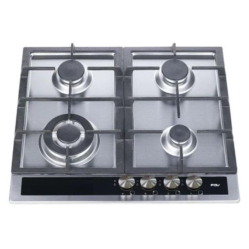 FDV - Encimera Gas Licuado 4 Platos Gris y Negro 14266