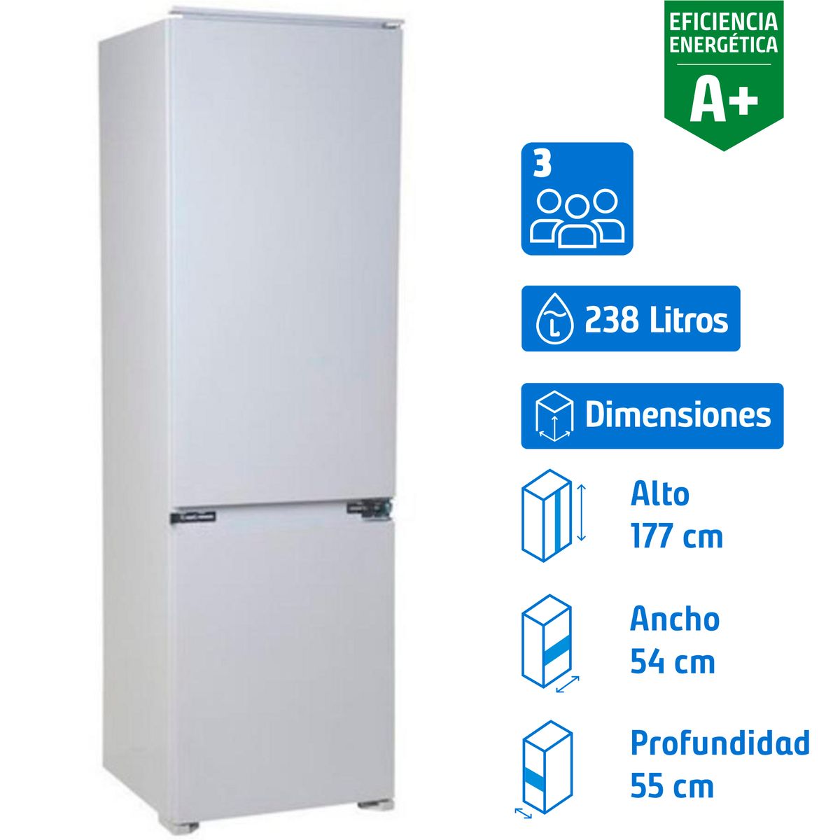 FDV - Refrigerador Bottom Freezer No Frost 238 Litros Blanco 13223