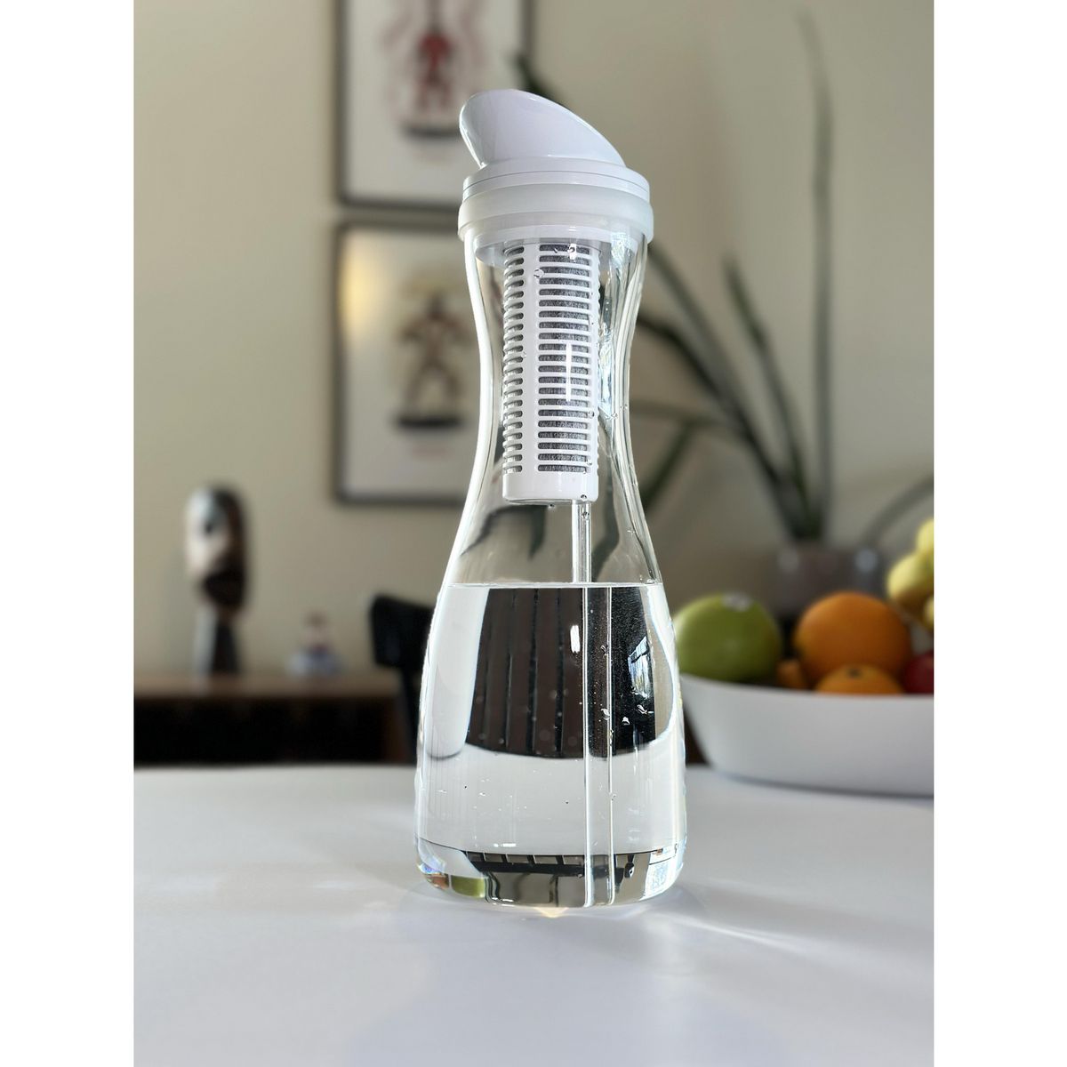 VIGAHOME - Jarra de Vidrio 1.5 l Elegante blanco