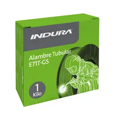 INDURA - Alambre Tubular o Fluxcore E71T-GS c/proteccion Gaseosa incluido 0,9mm