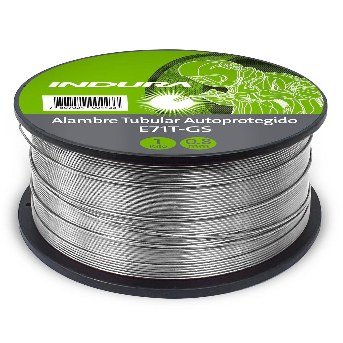 INDURA - Alambre Tubular o Fluxcore E71T-GS c/proteccion Gaseosa incluido 0,9mm