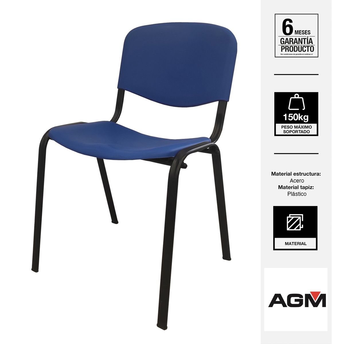 AGM - Silla Visita ISO Azul