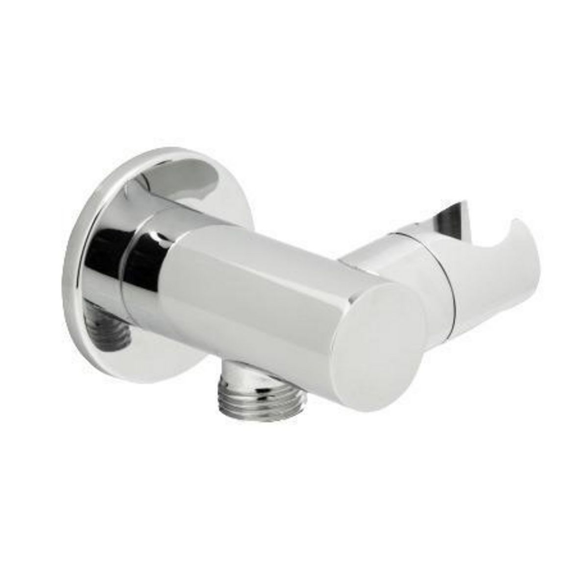 GENEBRE - Conector Mural Flexible con Soporte Ducha Telefono