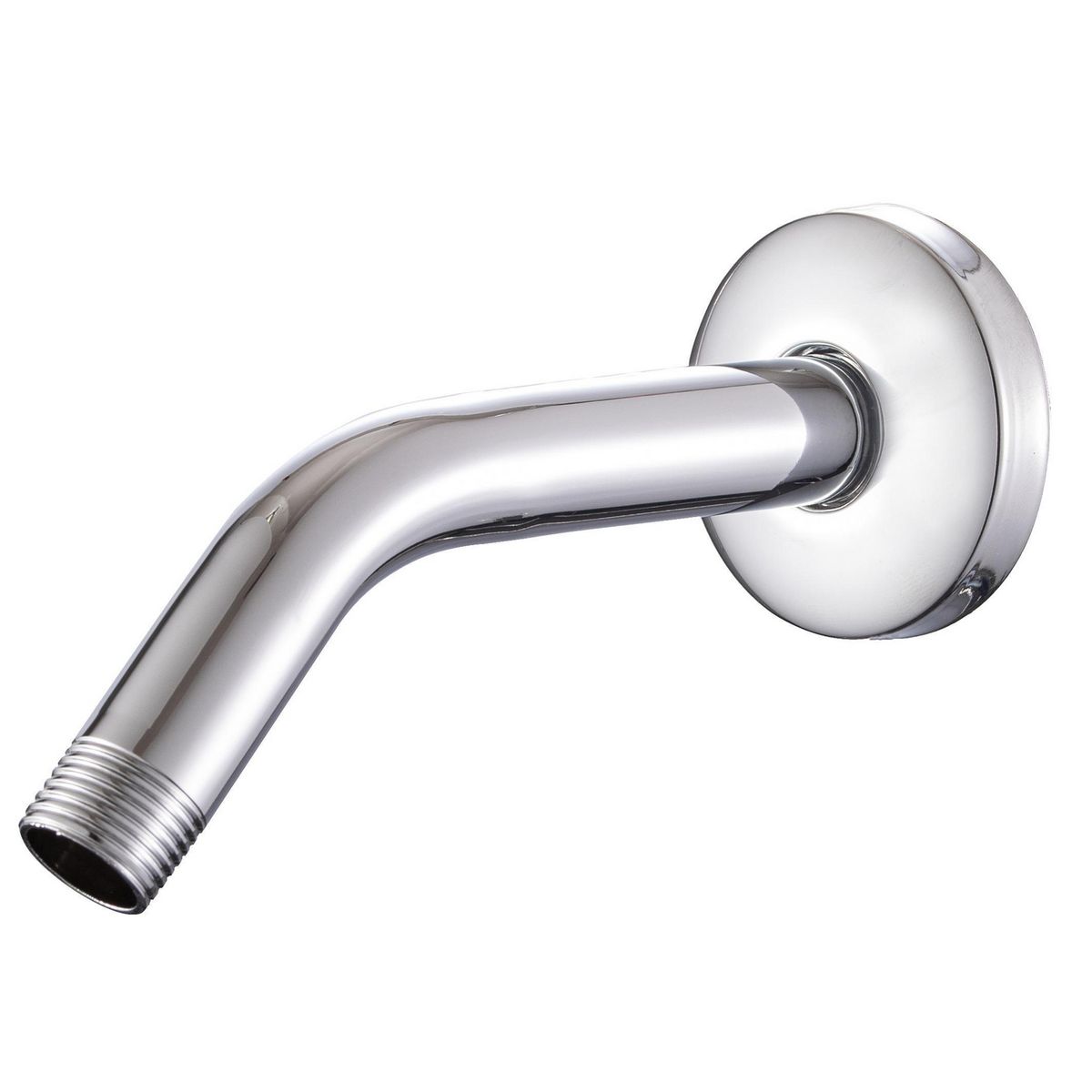 CORSOVALV - Brazo Ducha 45º Inox Cromado 1/2" C/Roseta