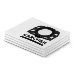 KARCHER - Set de 4 bolsas de recambio con alta capacidad de filtrado