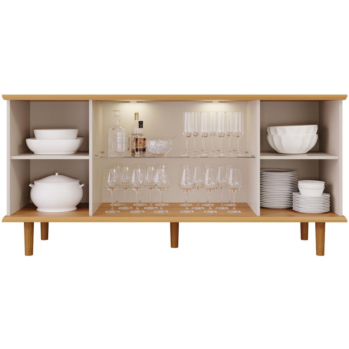 DECOCASA - Buffet Janice Off White 45.3x165x78 cm