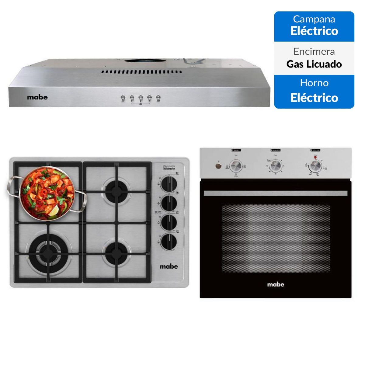 MABE - Kit empotrado CM6045XV0 CMG6044LD-1CL HM6031EXAI0