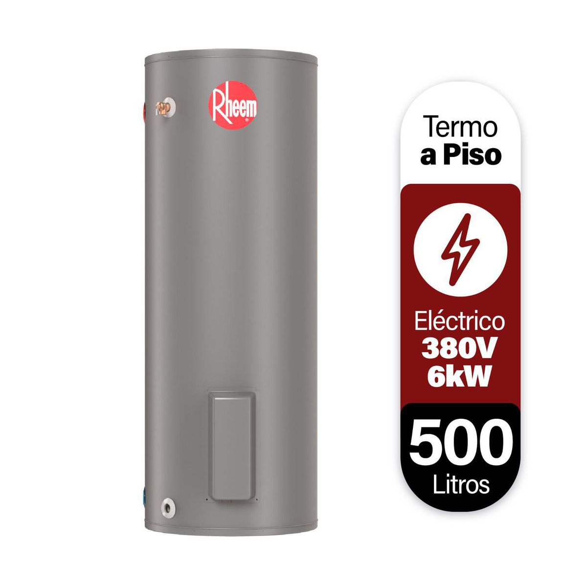 RHEEM - Termo Eléctrico 500 Litros 6 kW de Piso
