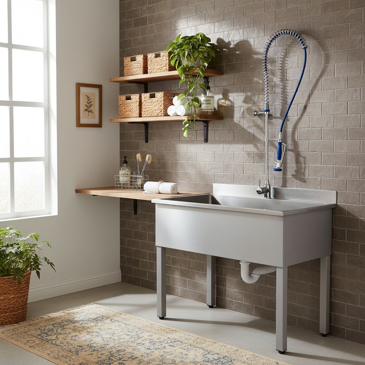 GENEBRE - Grifo Columna de Prelavado Monomando 1/2"