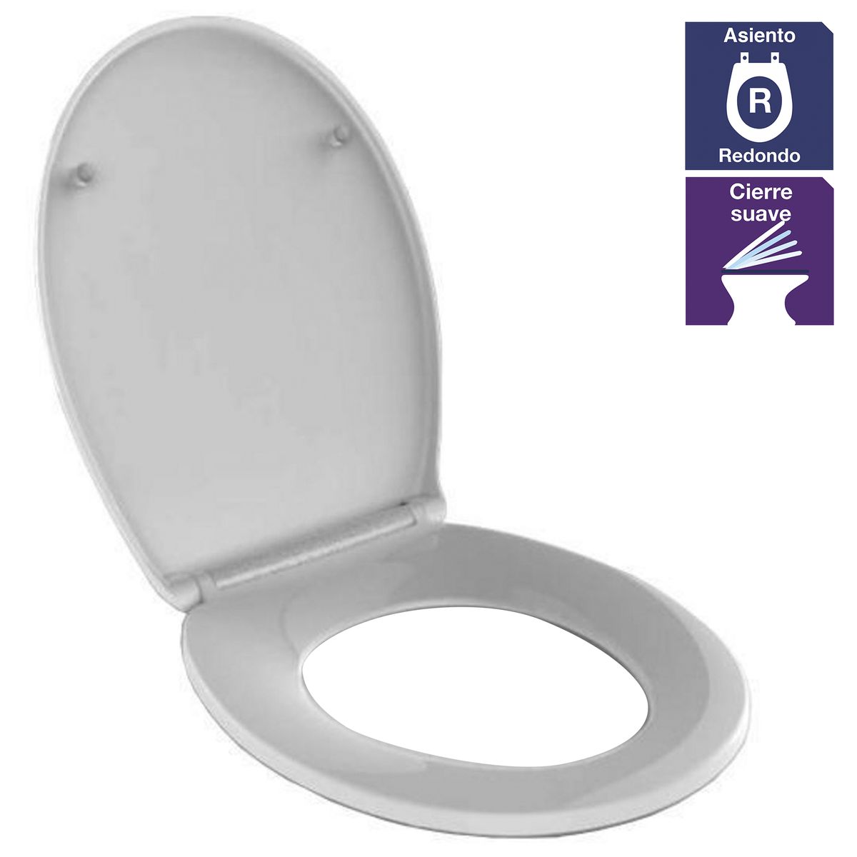 Asiento WC Redondo Cierre Suave, marca CORSOVALV - Foto Principal