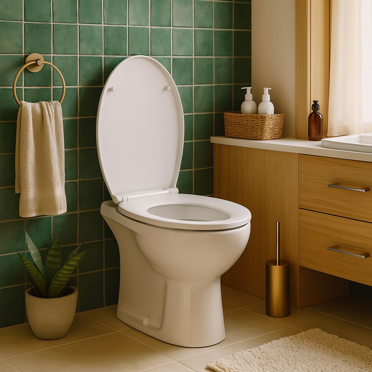 CORSOVALV - Asiento WC Redondo Cierre Suave