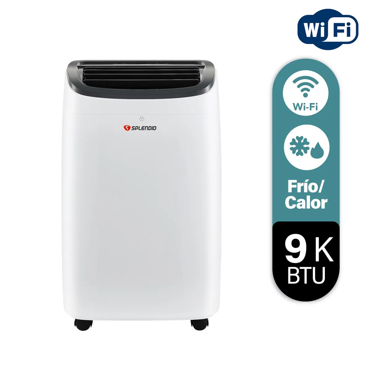 SPLENDID - Aire Acondicionado 9000 BTU Portátil WiFi