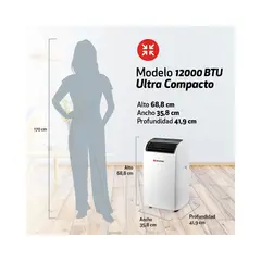 SPLENDID - Aire acondicionado 12000 BTU Portatil 12000