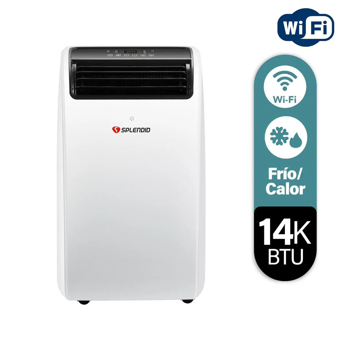 SPLENDID - Aire acondicionado 14000 BTU Portatil 14000