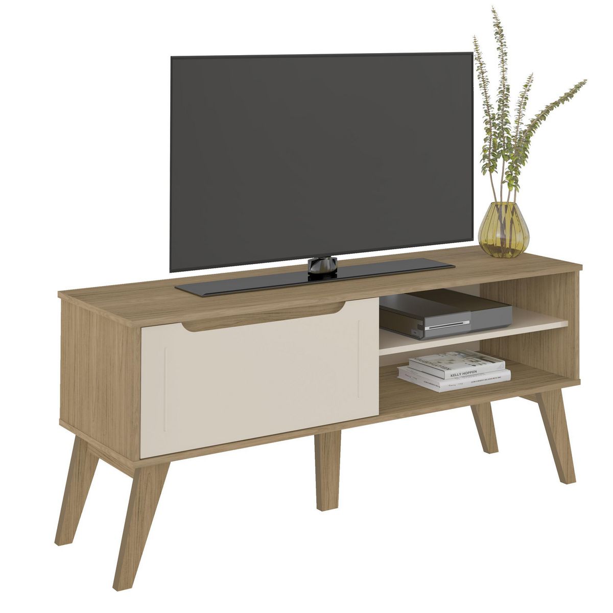 EXIT - Rack 60 " Lotus II Roble beige 134x60x40 cm