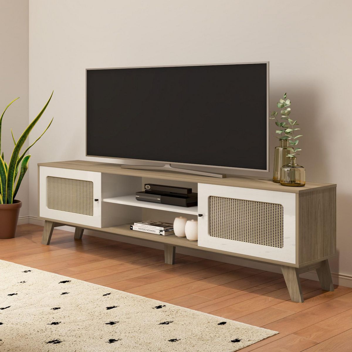 EXIT - Rack 75 " Charlotte Roble/beige 180x55x40 cm