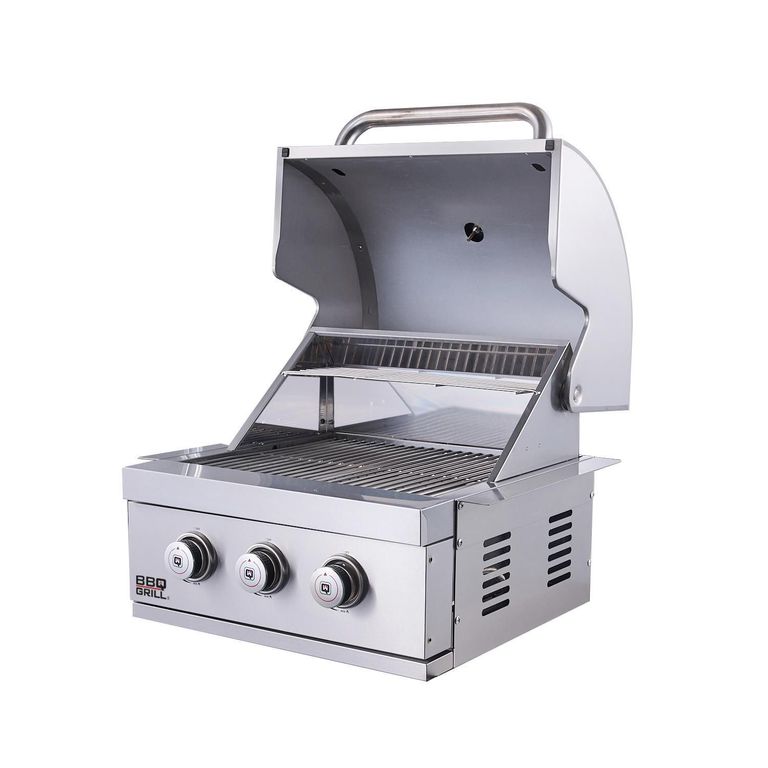 Parrilla para Quincho Empotrable a Gas Nebraska 3 Quemadores