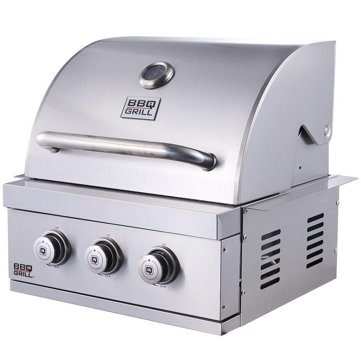 BBQ GRILL - Parrilla para Quincho Empotrable a Gas Nebraska 3 Quemadores 