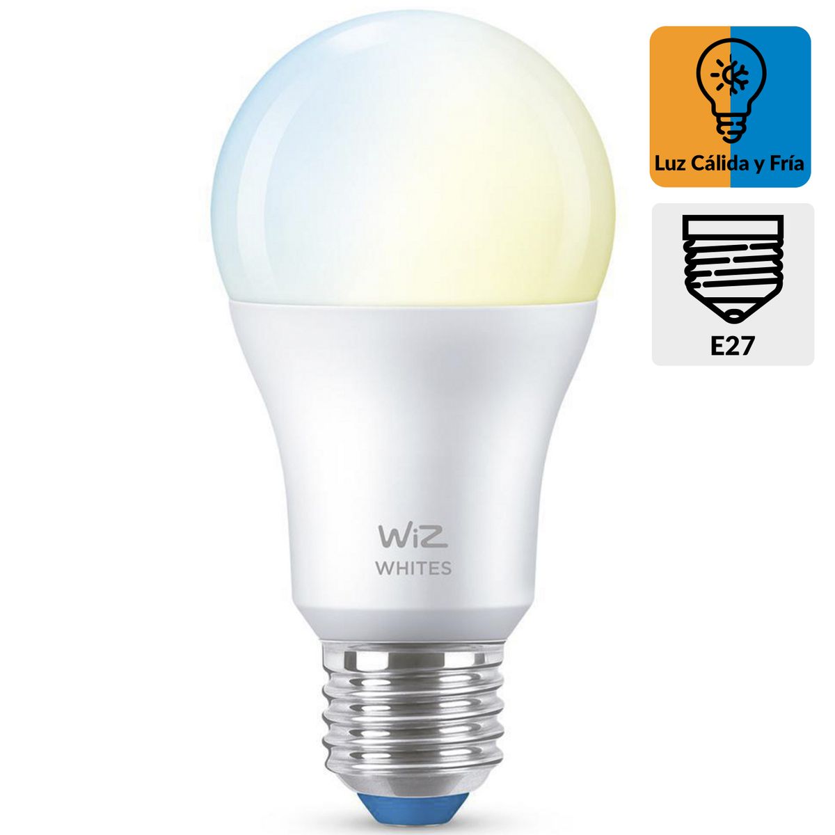 PHILIPS - Ampolleta Inteligente Wiz Wifi Atenuable 9 W E27 806 lm Luz Neutro