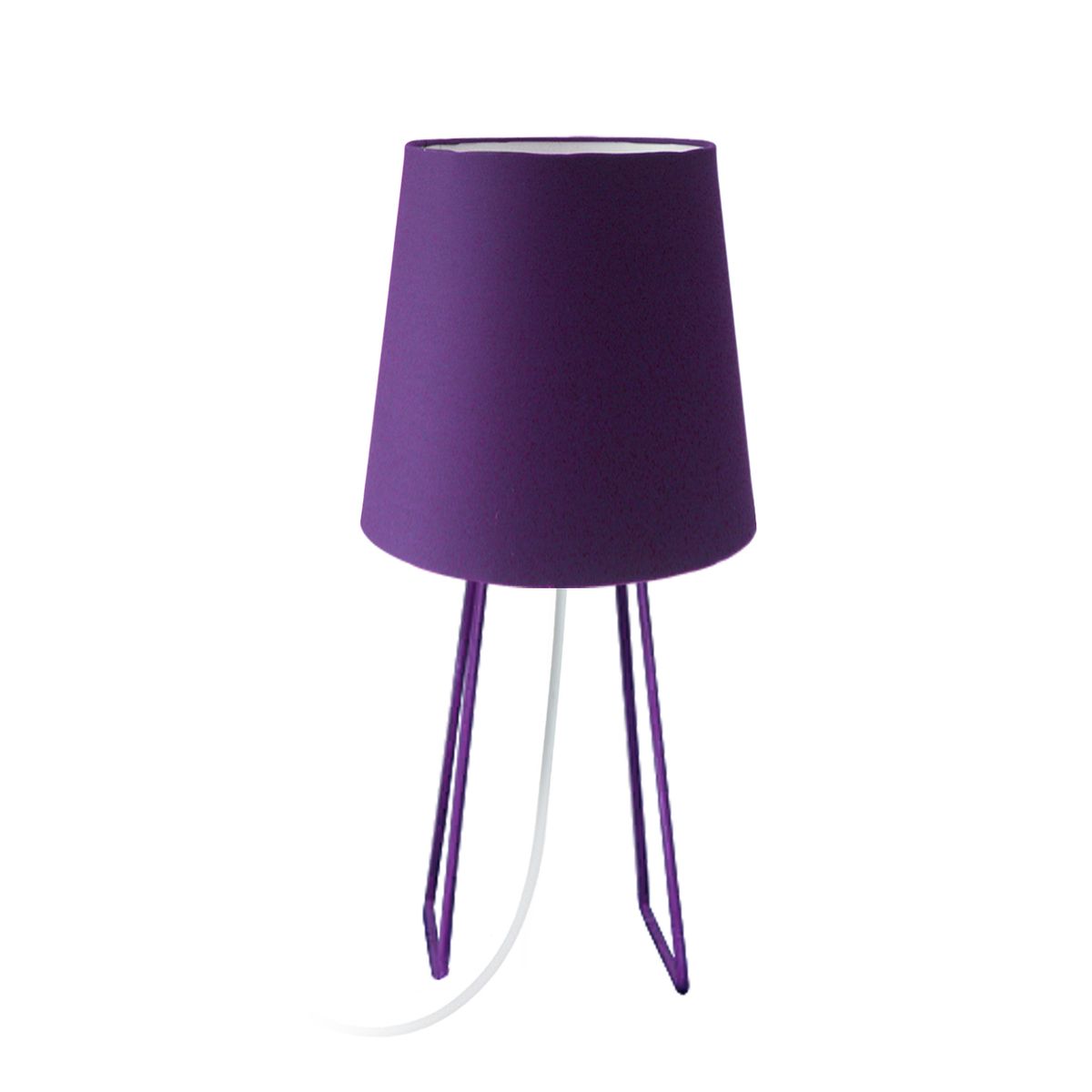 TEMPORA - Lámpara Velador Jils 0012 Metal Morado 29x14 cm