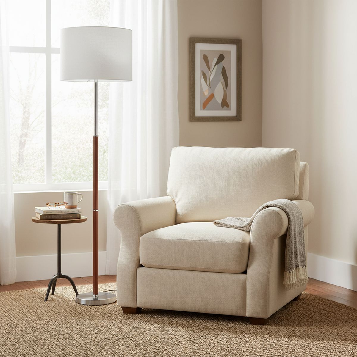 TEMPORA - Lámpara de Pie LD-1280 Café 38x38 cm