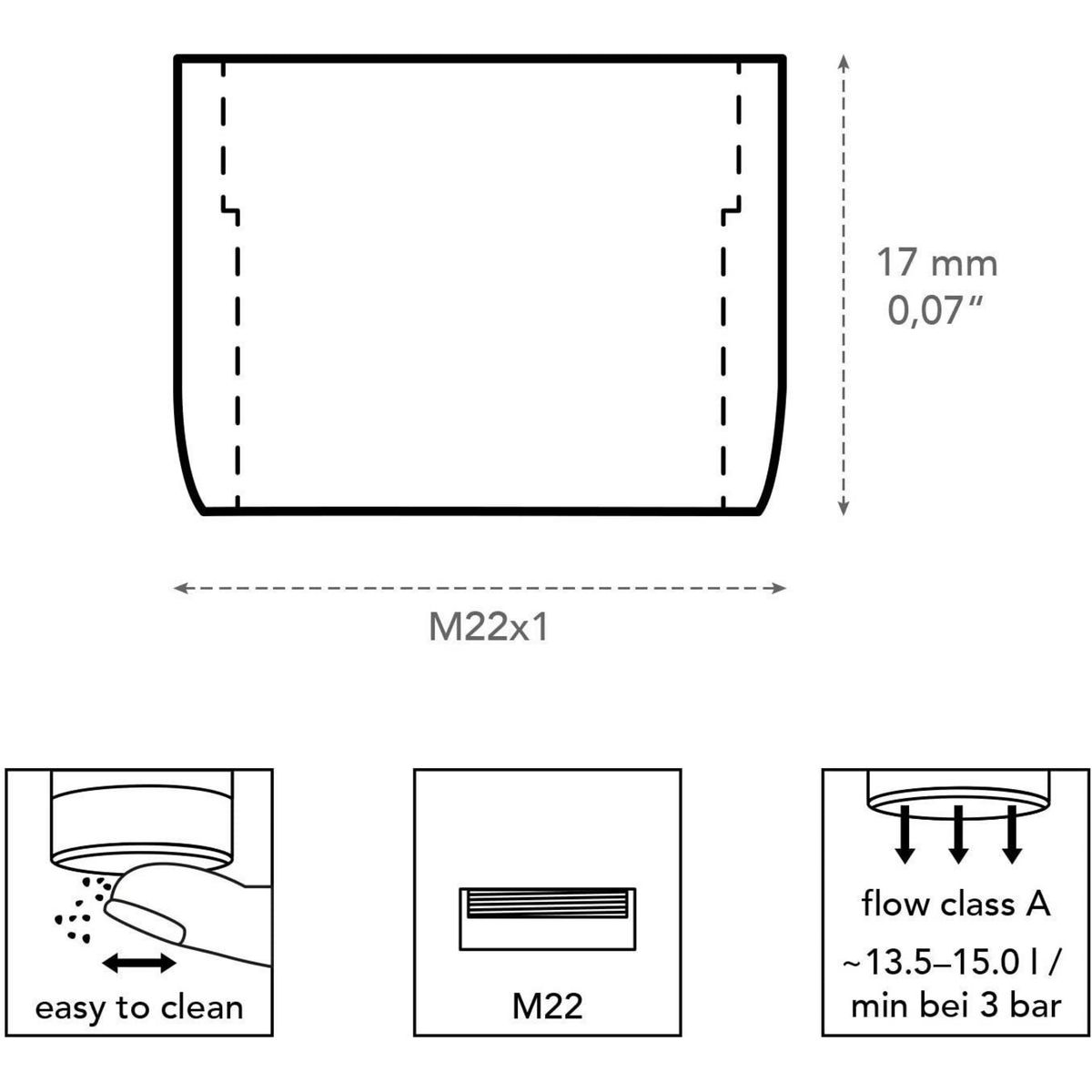 MATEU - Aireador Economizador M22 Clase Z