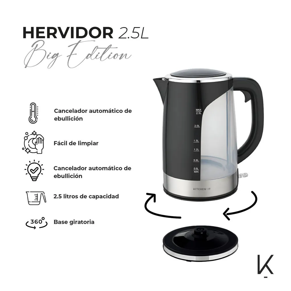 Kitchen It Big Edition 2.5 L Negro, foto 3