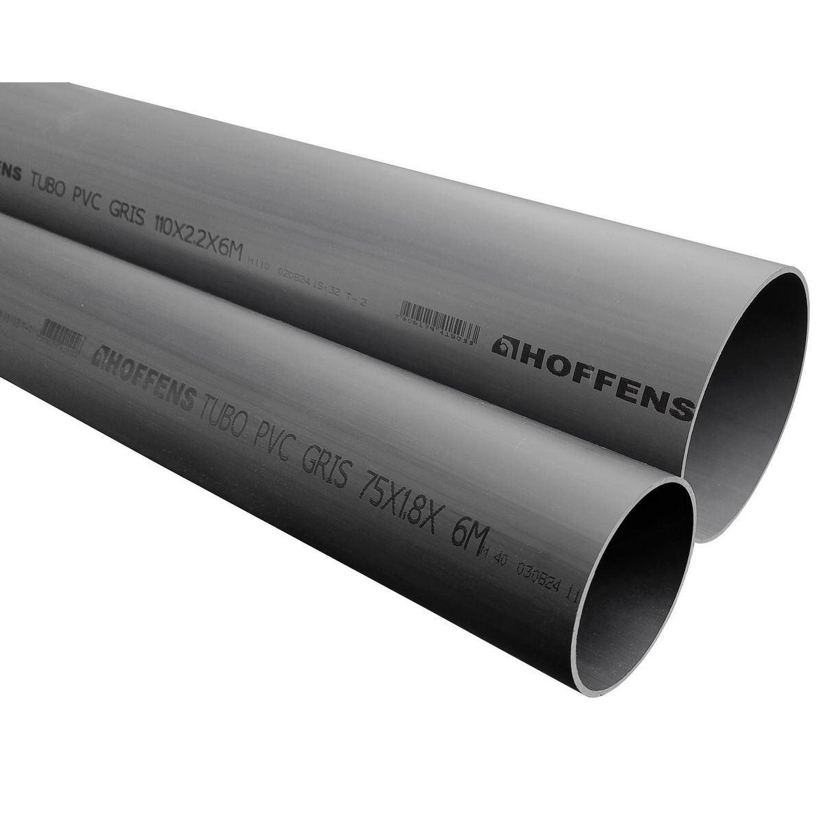 HOFFENS - Tubo Gris PVC Agua 40 mmx300 cm