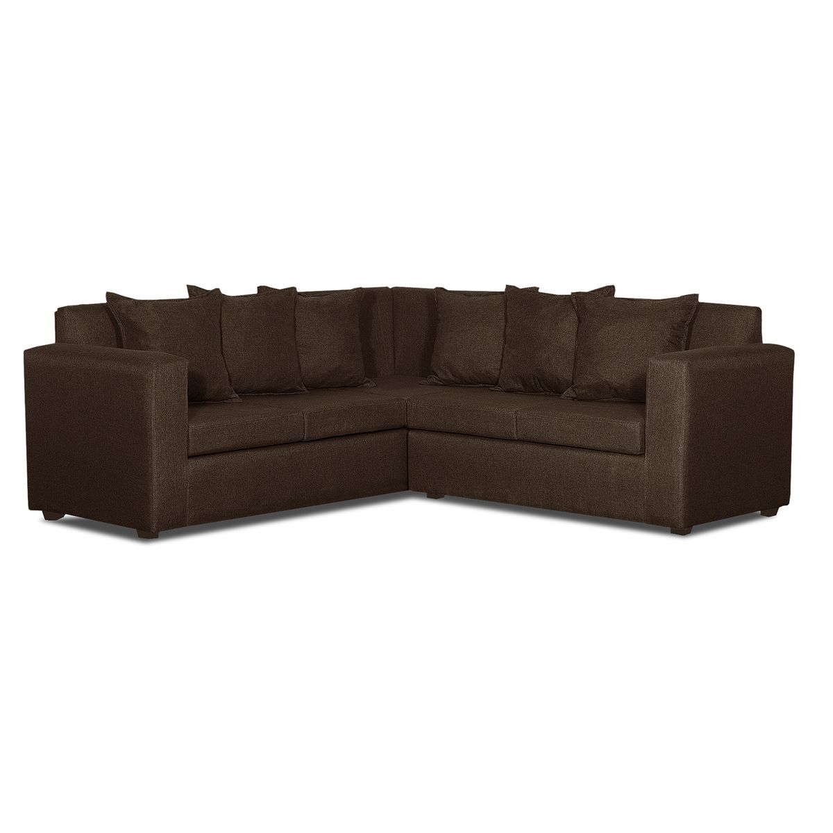 DECOOUTLET - Sofá Seccional 5 cuerpos Turin 200x94x203 cm Chocolate