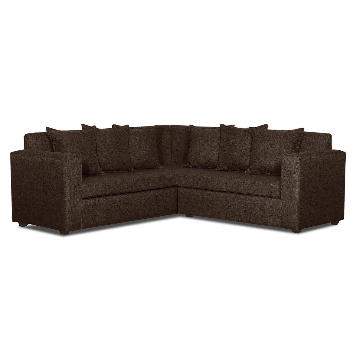 DECOOUTLET - Sofá Seccional 5 cuerpos Turin 200x94x203 cm Chocolate