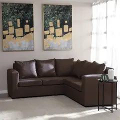 DECOOUTLET - Sofá Seccional 5 cuerpos Turin 200x94x203 cm Chocolate
