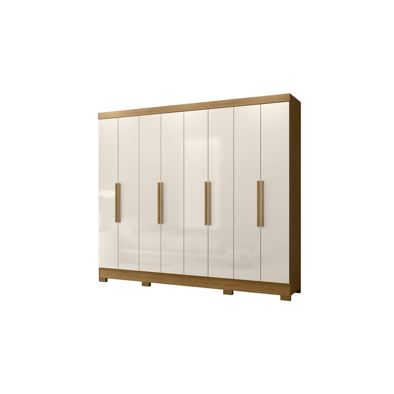 DI PORETTI - Clóset Diplomata 8 Puerta(s) 3 Repisa(s) 236x212x47 cm Café/Blanco