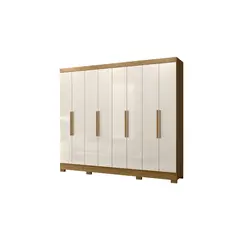 DI PORETTI - Clóset Diplomata 8 Puerta(s) 3 Repisa(s) 236x212x47 cm Café/Blanco