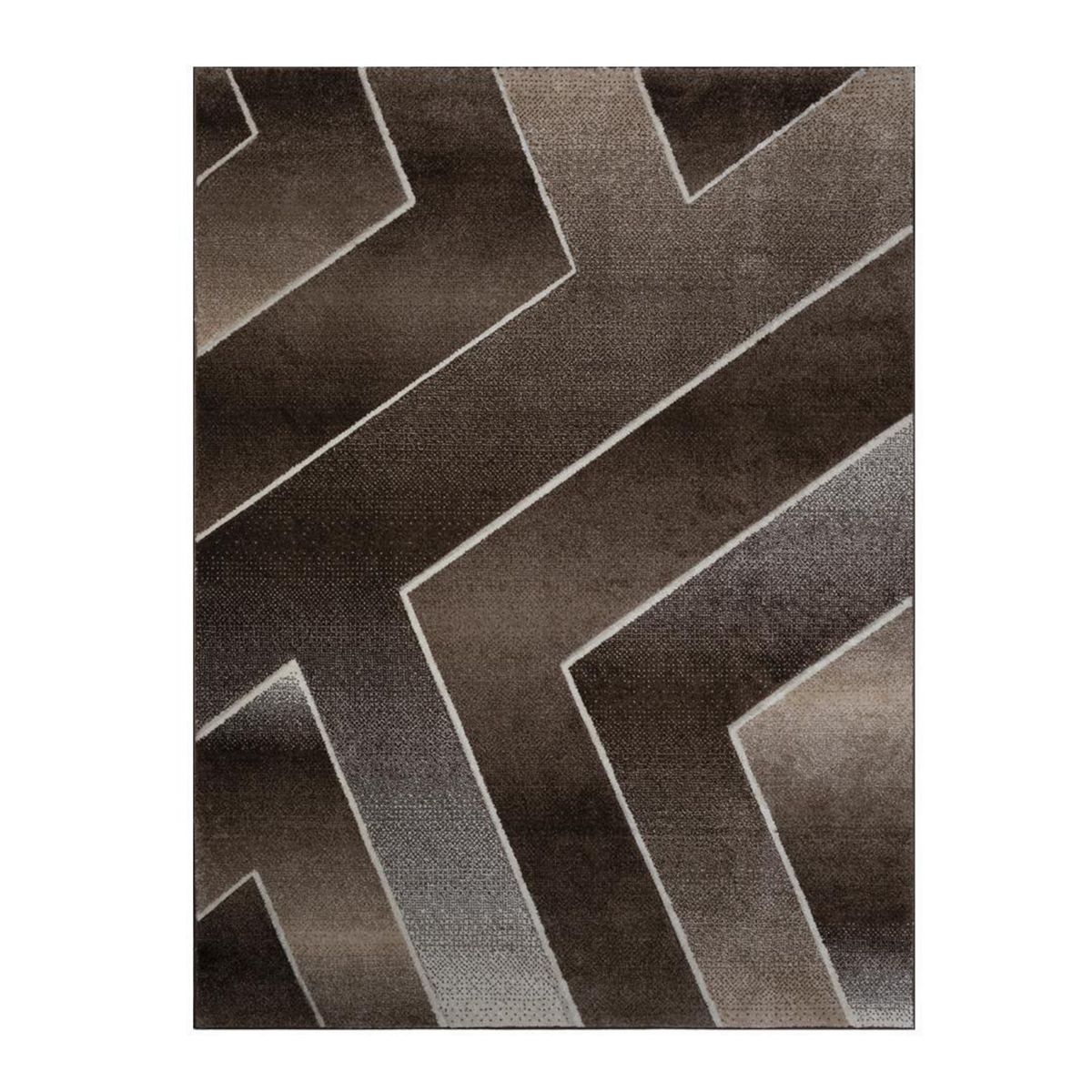 IDETEX - Alfombra Carved avangard 170x230 cm Polipropileno Café