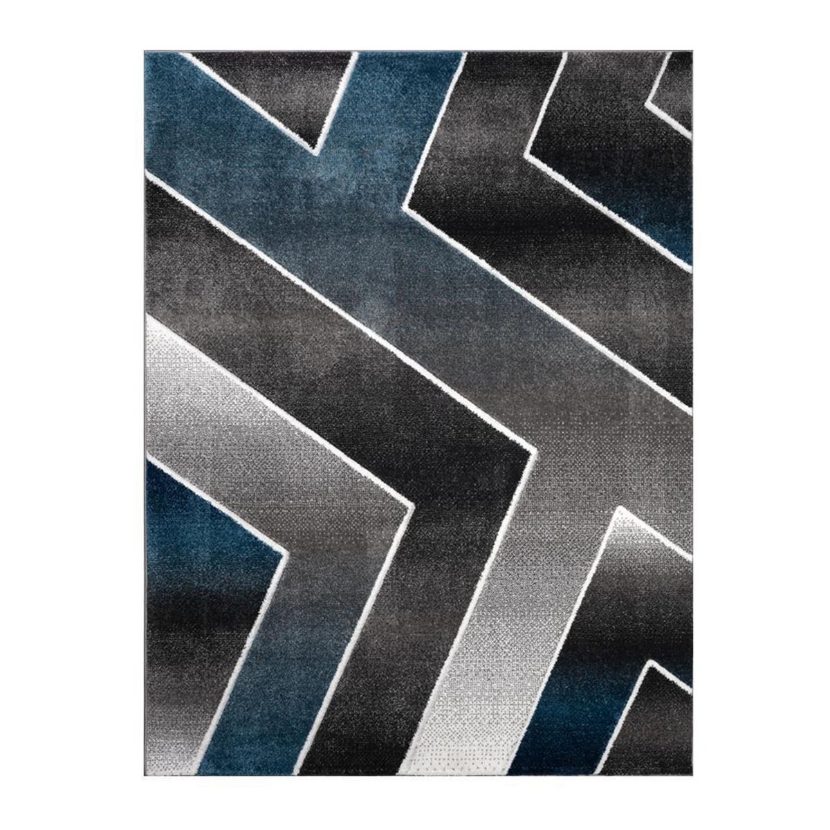 IDETEX - Alfombra Carved avangard 170x230 cm Polipropileno Azul