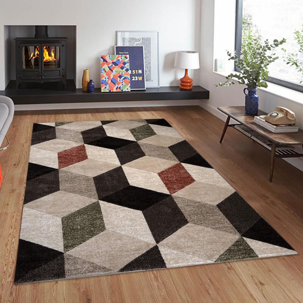 IDETEX - Alfombra Carved avangard 170x230 cm Polipropileno Beige