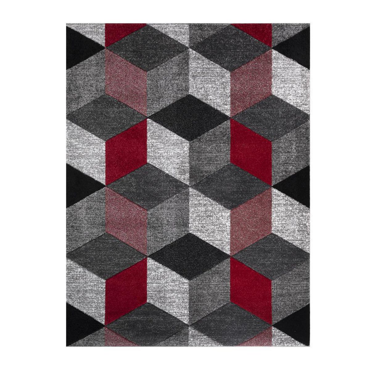 IDETEX - Alfombra Carved avangard 170x230 cm Polipropileno Rojo