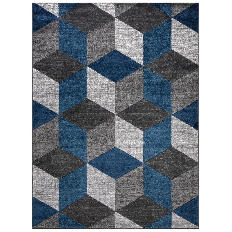 IDETEX - Alfombra Carved avangard 170x230 cm Azul