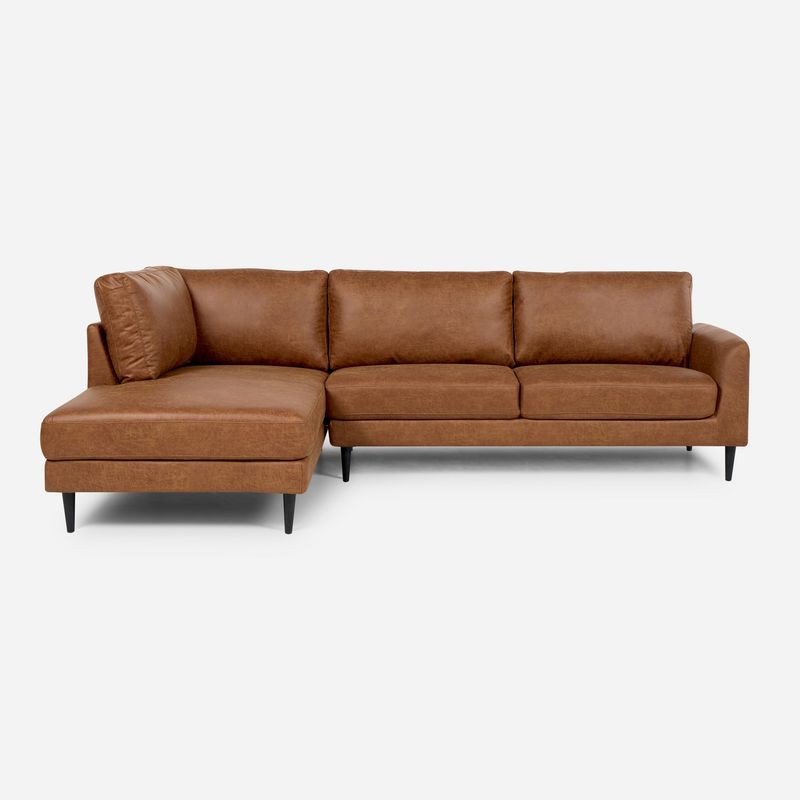 ROSEN - Sofá Seccional 3 cuerpos Adana 261x168x82 cm Caramelo