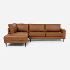 ROSEN - Sofá Seccional 3 cuerpos Adana 261x168x82 cm Caramelo